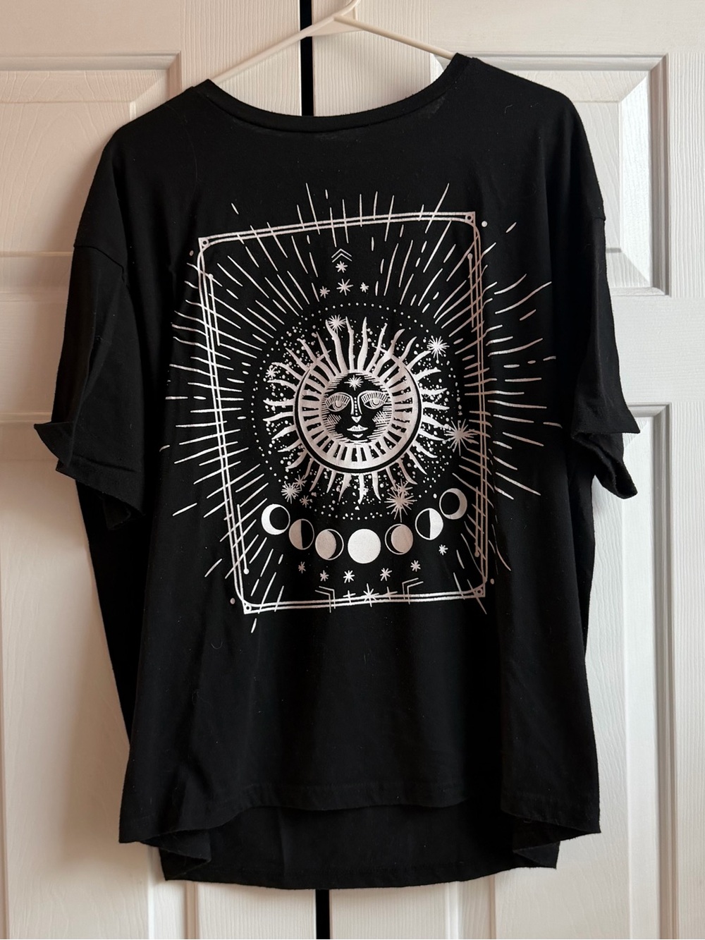 Black Graphic Sun & Moon Tee - Women’s M